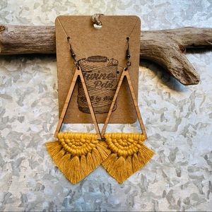 Handmade macrame earrings